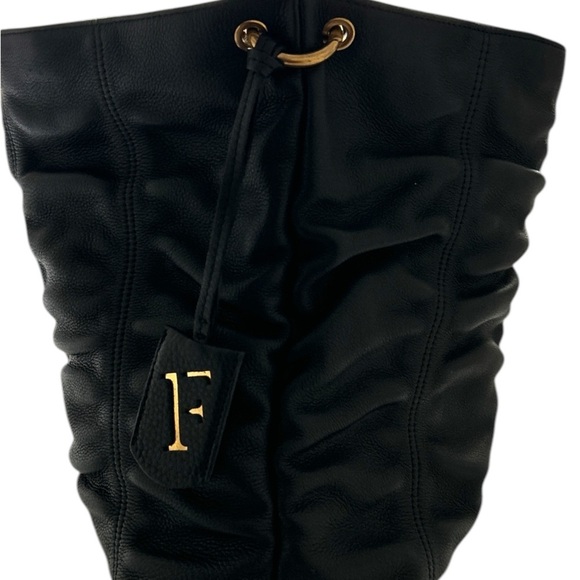 Furla Rouged Black Leather Handbag - Picture 3 of 12